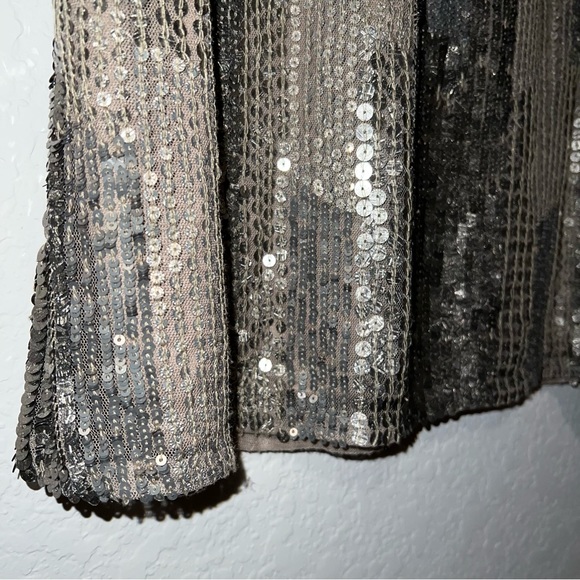 Parker metallic sequin sleeveless sheer blouse - Picture 5 of 7